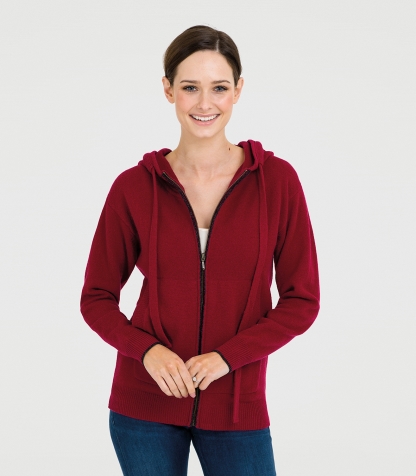 Lambswool hooded cardigan, £39